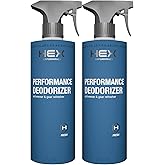 HEX Performance Deodorizing Spray, Fresh, 44oz (Pack of 2) - Awesome for Shoes, Gear, Activewear & Fabrics, Yoga Mats & Gym Equipment, Carpet, Pets, Odor Eliminator & Fabric Refresher Spray