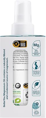 BetterYou Magnesium Oil Spray 600 Sprays, Vegan Muscle Recovery & Sleep Aid view 8