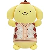 Squishmallows Original Sanrio 10in Plaid Pompompurin HugMees – Ultrasoft Official Jazwares Plush (Medium-Sized)