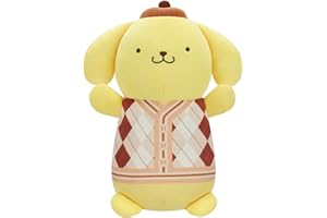Squishmallows Original Sanrio 10in Plaid Pompompurin HugMees – Ultrasoft Official Jazwares Plush (Medium-Sized)