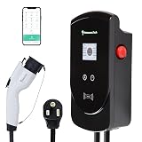 PRIMECOM 50 Amp Level-2 EV Wall Charger Station 220 Volt for TESLA, Volkswagen ID4, Mustang Mach-E, Ford F150, Audi ETron, Toyota RAV4, Kia EV6, Hyundai IONIQ 5, Polestar, Rivian (25 Feet, NEMA 6-50P)