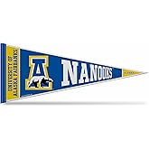 Rico Industries NCAA Alaska–Fairbanks Nanooks 12" x 30" Felt Wall Décor Pennant - Great for Home/Bed Room/Man Cave Décor