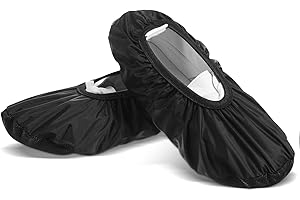 Larrel Bowling Shoe Covers Men, Reusable Black Shoes Covers Non-Slip Easy-On Shoe Cover Protector Accessories for Women Men Sports Supplies Bowling Equipment Floor Protection