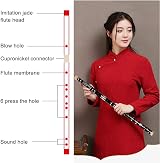 Tyuodna Pluggable F Key Bitter Bamboo Flute Dizi Chinese Handcrafted view 3