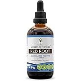 Secrets of the Tribe - Red Root Tincture Alcohol-Free Extract, Wildcrafted Red Root (Ceanothus Americanus) Dried Root 4 Fl Oz