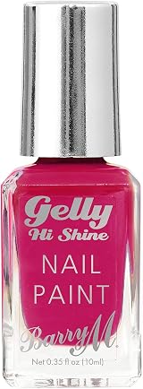 Barry M Gelly Hi Shine Gel Nail Paint Pink Watermelon Juice