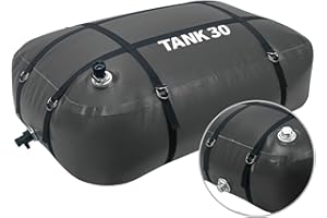 ITRAZ Water Storage Bladder, Food Grade TPU Portable Water Container, Collapsible Water Bag, Large Water Tank for RV, Drought Resistance, Fire Prevention and Emergency