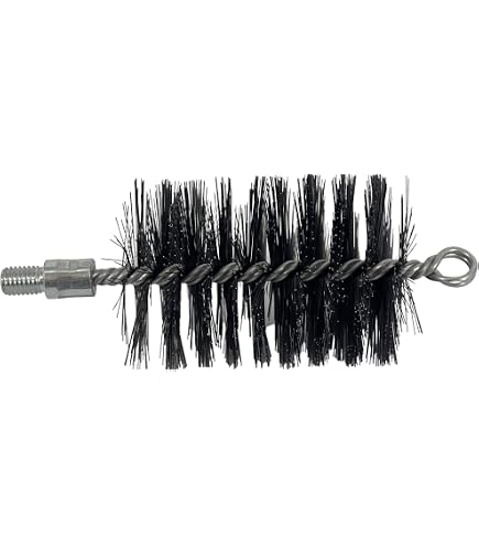 Kit De 2 Cepillos Para Deshollinar Chimeneas — 150 Mm Y 180 Mm — Acero Al Carbono Resistente Para Leña, Estufas Y Conductos