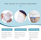 HANSILK Catheter Leg Bag Holder 2 Pcs Washable & Reusable Comfort Fit view 3