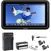 Atomos Shinobi GO 5.2" Touchscreen HDR Video/Camera Monitor | Portable 4K HDMI Field Monitor for DSLR &amp; Camera with Waith Battery, Charger and Camera Hot Shoe Mount Advanced Bundle Set