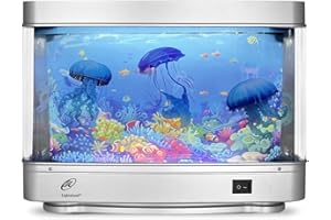 Lightahead Artificial Jellyfish Decorative Sensory Aquarium LED Lamp Virtual Ocean in Motion Night Light Decoration
