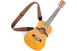 Generic Ukulele Strap Non-punching Shoulder Strap Adjustable Clip On Belt With Double J Hooks
