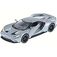 KiNSMART - 2017 Ford GT Silver 5" 1:38 Scale Die Cast Model Toy Super Car