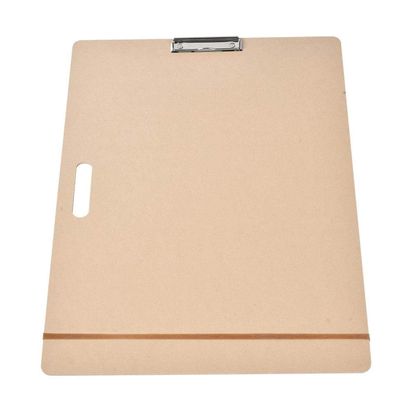 A3 Drawing Board, Drawing Board Clips, 45x60cm Portable A3 Clipboard A3 Writing Board Hardboard Clipboard with Clip MDF Board Art Board for School Classroom Studio Outdoor Sketching