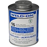 WELD-ON 16 Acrylic Plastic Cement 1 Pint