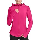 LIONJIE Girls Lightweight Jacket Long Sleeve Zip Up Athletic Hoodie Top UPF50+ Fishing Hiking Sun Protection Outwear