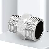 ERGAOBOY 2 Pcs Stainless Steel 304 BSP Reducing Hex Nipple 3/4" x 1/2" view 6