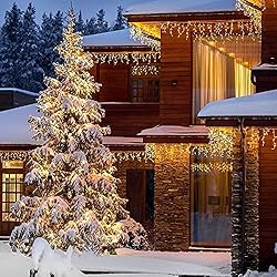 Toodour Icicle Lights, 29.5ft 360 LED Christmas