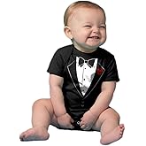 Ann Arbor T-shirt Co. Unisex Baby Tuxedo Funny Infant Humor One Piece