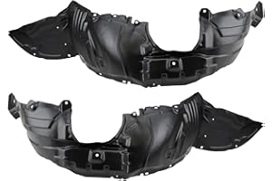 TRQ Front Inner Fender Liner Set Compatible with 2010-2013 Mazda 3 MA1248139 MA1249139