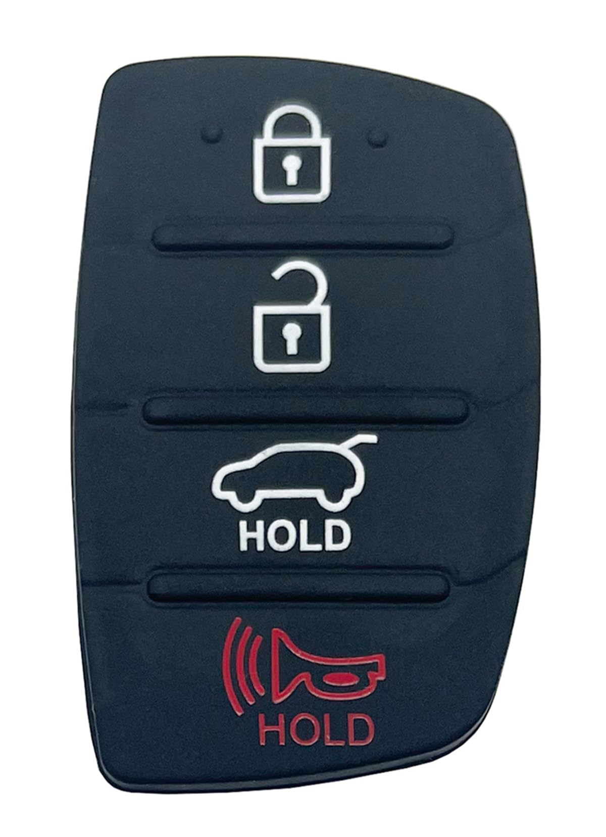 4 Buttons Car Remote Fob Case Key Fob Rubber Button