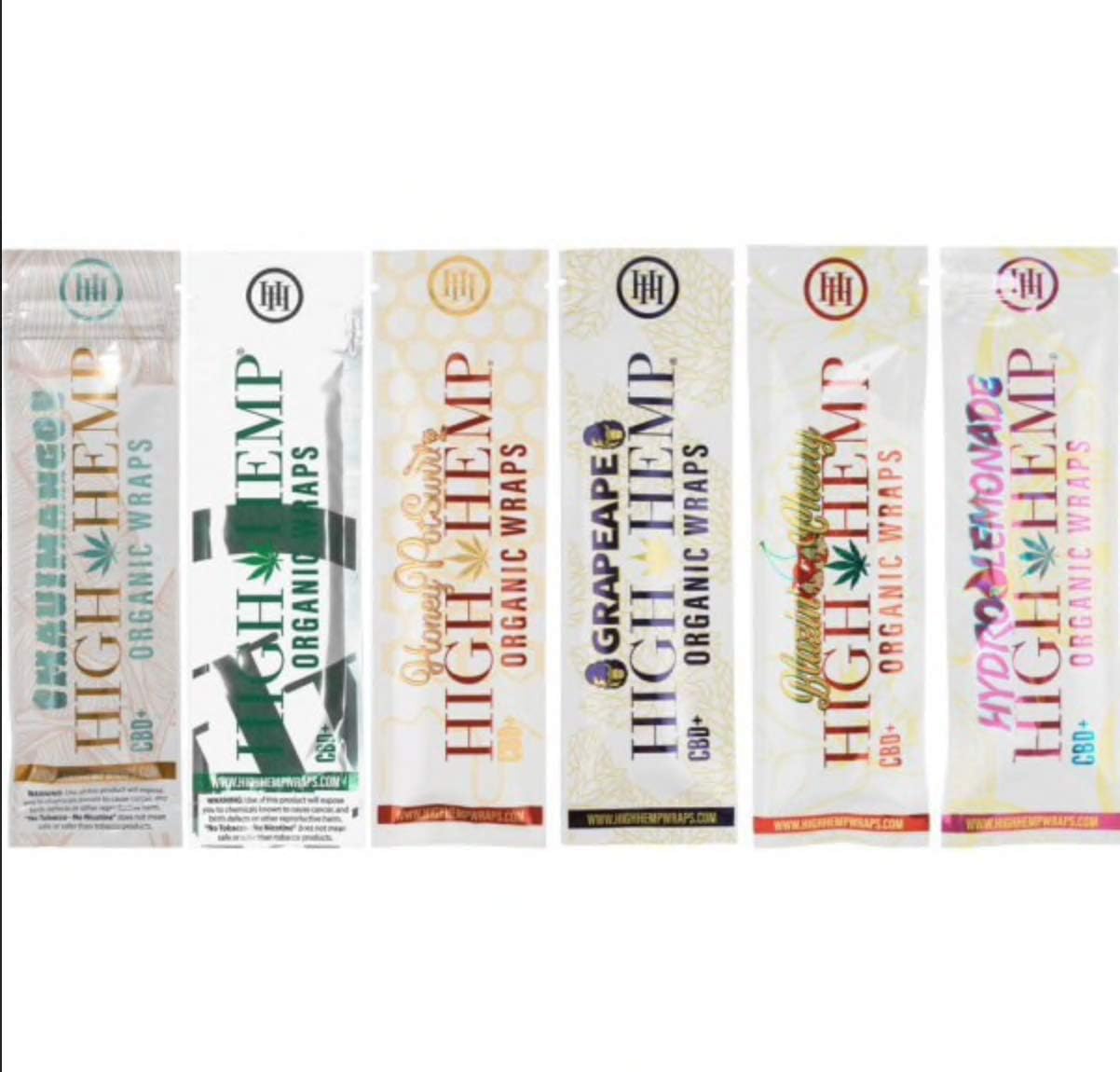 12 Packs (24 Total Wraps) Variety Assorted Pack of Organic Hemp Wraps with Filter Tip