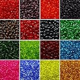 20 MIX Colors Vintage Glass SEED Beads 2mm Tiny Mini Small NOS