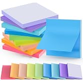 BukSuk Stick Notes 3x3, Bright Color Stick Notes, 18 Pads, Super Sticky &amp; Recyclable, for Home, Office, School