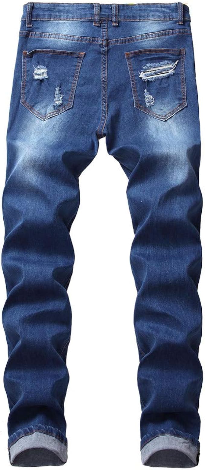 mens ripped jeans plus size
