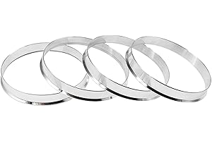 DCVAMOUS Alloy Aluminum Wheel Hub Centric Rings 66.1 to 64.1, Set of 4 Hubcentric Rings - Performance Hubrings for 64.1mm Vehicle Hub with 66.1mm Center Bore Rim Compatible with Honda Accord Civic