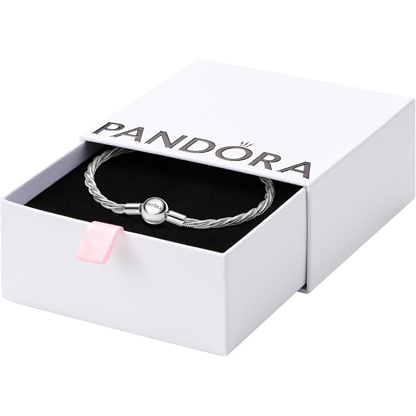 Amazon.com: Pandora Jewelry Moments Sparkling Heart Clasp Snake