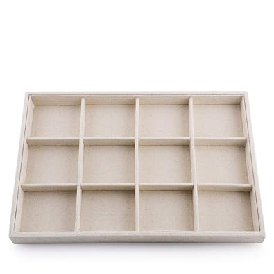 Oirlv Stackable Jewelry Trays 12 Grid Jewelry Drawer Insert