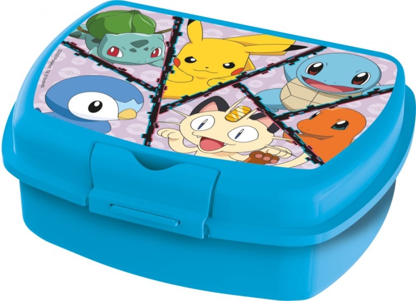 YOLLIT Stor Pokemon Sandwich Lunch Snack Box Kids Children School