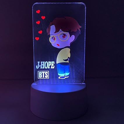kpop bts lampara de escritorio acrilico diseno de jimin jungkook v