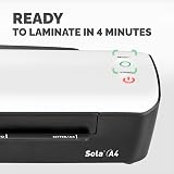 Fellowes Sola A4 Laminator Machine for Home Use 4 Min Warm Up Auto Shut Off view 4