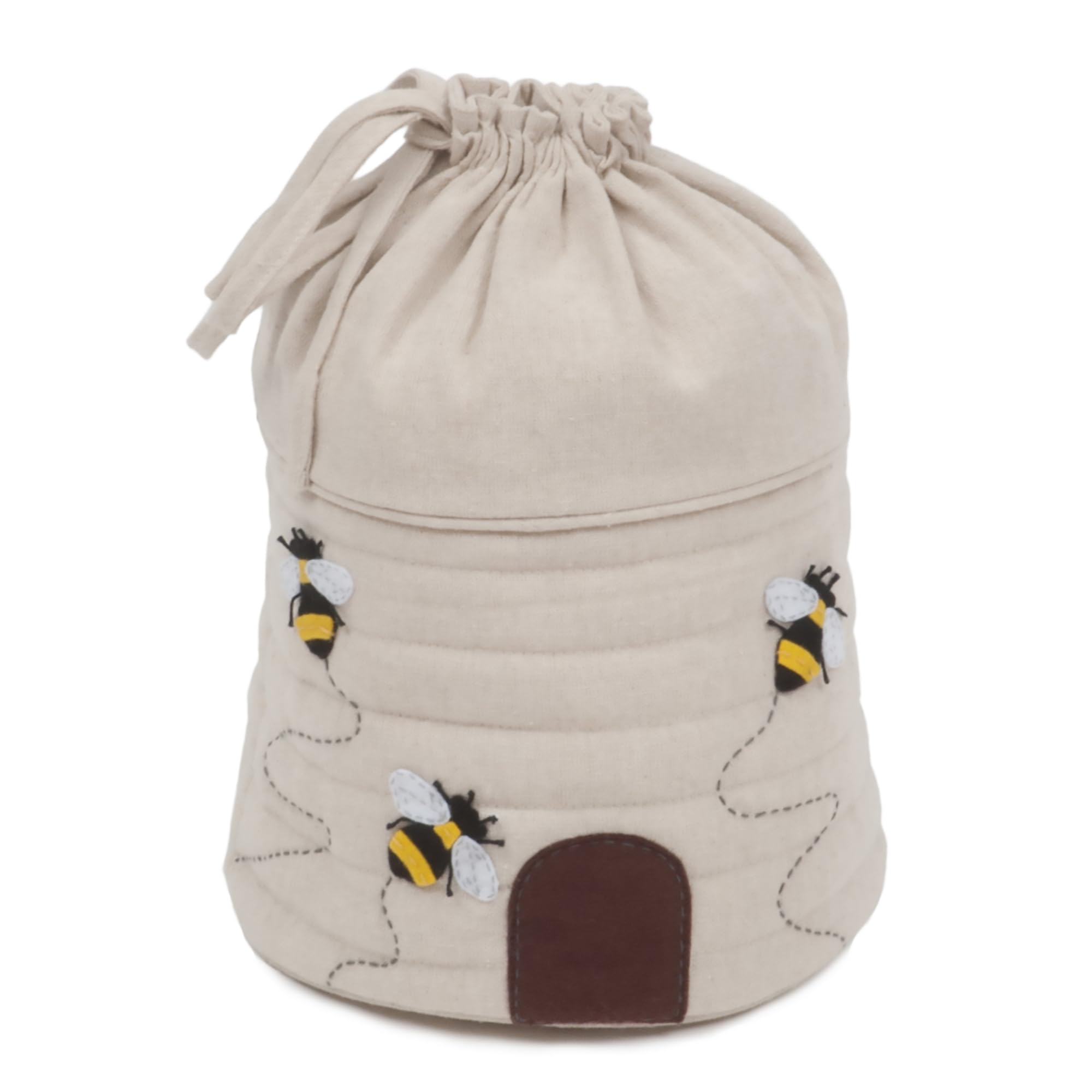 Hobby Gift Drawstring Fabric Craft Bag, Bee, 20 x 5 x 30cm