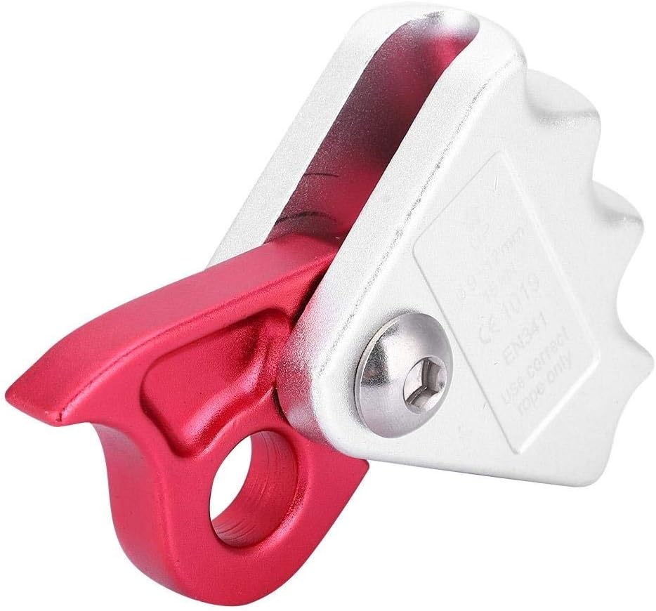 Wolfgo Climbing Descender-15KN Self-braking Stop Descender for 9-12mm Rope Rescue Descender Rappel Ring Climbing Gear