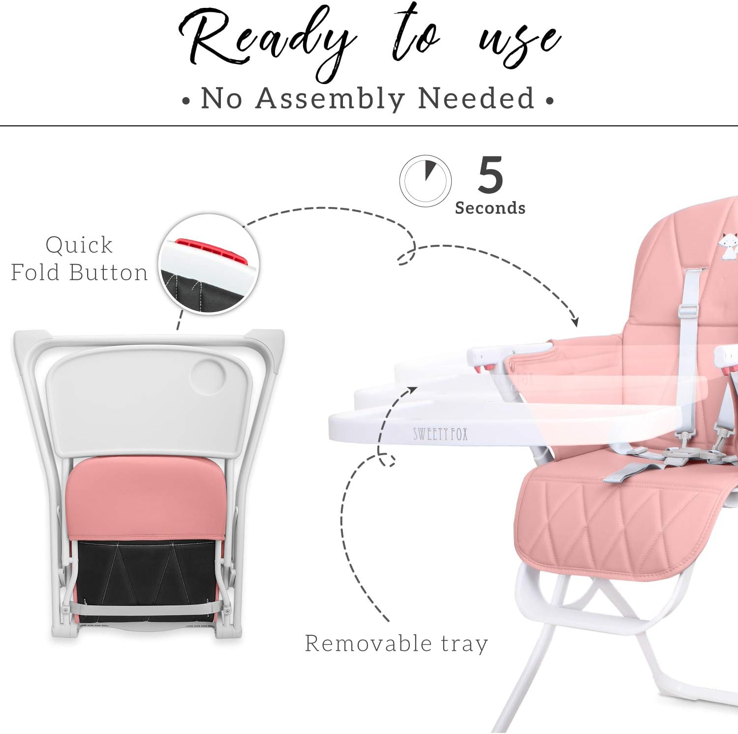 Reglable Et Pliable Chaise Bebe Design Coussin Bebe Confort Chaise Haute Pour Bebe Enfant A Tablette Amovible Sans Bpa Chaise Haute Bebe Harnais 5 Attaches Chaise Haute Bebe Compacte Chaises Hautes Bebe