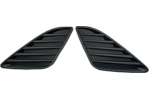 LFONEIBGG Fog Light Cover For 2012-2014 Toyota Camry Black Front Left and Right Bumper Grille Insert Bezel trim