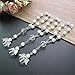 24 Pcs Mini Rosary Baptism Favors with Angels for Boy and Girl Recuerdos de Bautizo Finger Rosaries Silver Plated