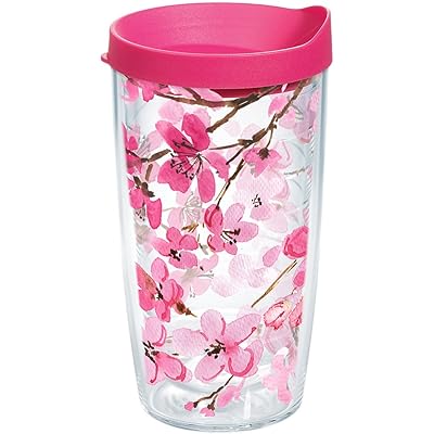 Tervis 1261039 Japanese Cherry Blossom Tumbler, 16 oz, Clear