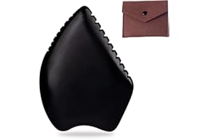 Yuanchupin Gua Sha Facial Massage Tools, BianStone Traditional Face & Body Massage Tool, Lymphatic Drainage Face Sculpting Tool, The Newly Upgraded Unique Tooth Edge