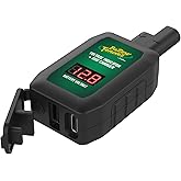 Battery Tender LCD Voltage Indicator Quick Disconnect - USB and USB-C Charger Adapter - 081-0159