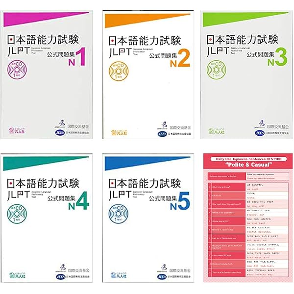 JLPT N1 N2 N3 N4 N5 Official Book Trial Examination Questions 2nd