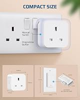 DEWENWILS Wireless Remote Sockets 13A 3120W 30m 3 Sockets + Remote view 5