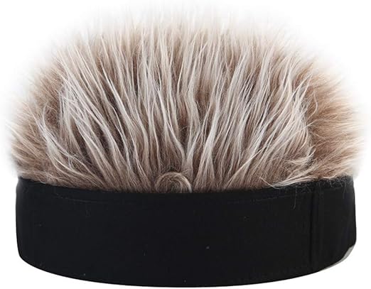 Beanie with fake hair Clearance