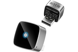 Wireless CarPlay Adapter & Android Auto Dongle, One Click Multi Device Switching Seamless Connection, Compact Size, Plug & Pl