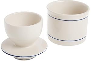 Norpro Glazed Stoneware Butter Keeper,White