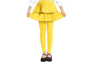 Witwot Girls Leggings with Skirt Toddler Tutu Pants for Girls Footless Tights