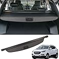 Marretoo for Hyundai Tucson Cargo Cover 2010-2015 Factory Style Black Retractable Rear Security Trunk Cover